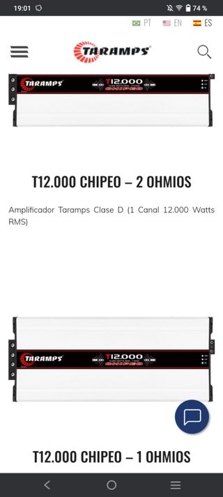 Amplificadores taramps soundigital hv