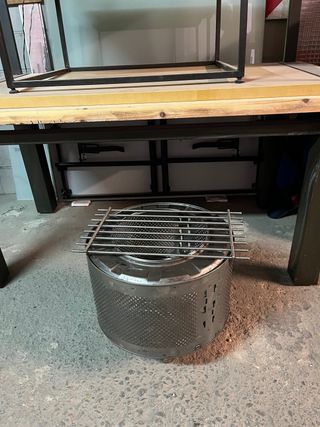 Macetero, lampara,barbacoa