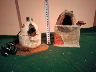 Caldera caldero hoguera fuego horno belén navidad