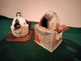 Caldera caldero hoguera fuego horno belén navidad