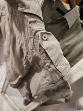 Camicia Lino Uomo Manica Corta Wampum