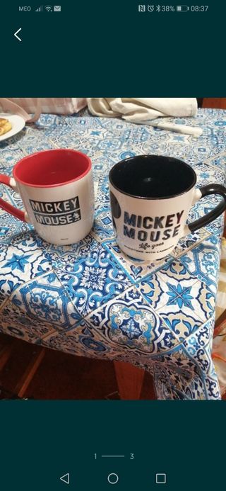  caneca vermelha Mickey 
