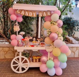Candy Bar Carrito Chuches Mesa Dulces Decoración