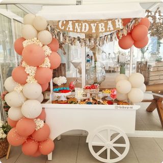 Candy Bar Carrito Chuches Mesa Dulces Decoración