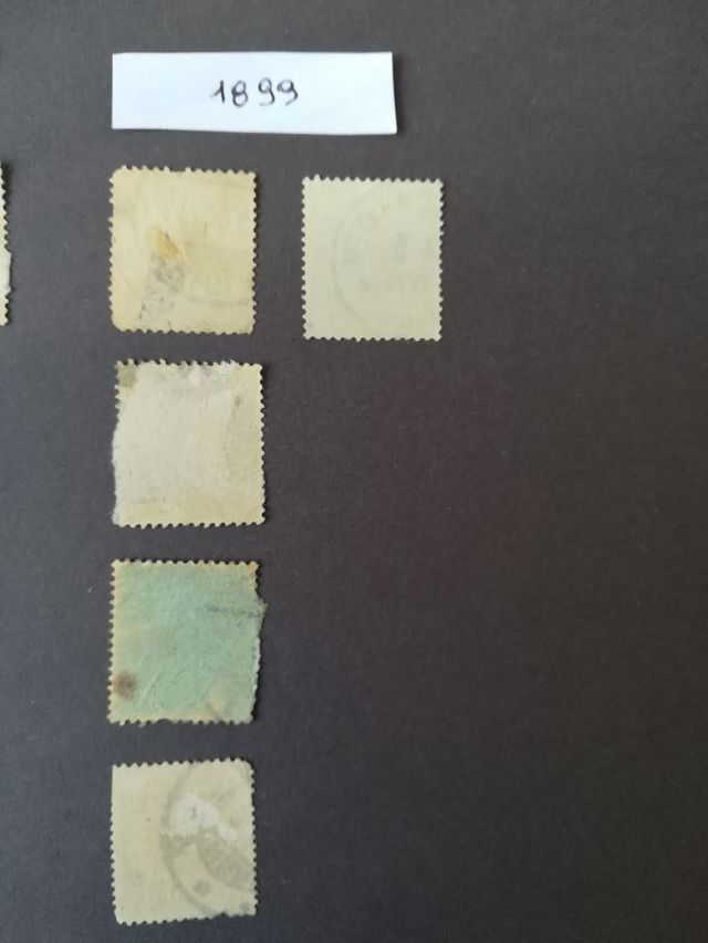 Lotto  7 francobolli Germania anni 1875 e 1889