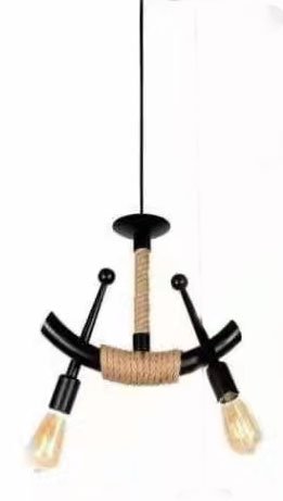Lampadari in corda di canapa,vintage