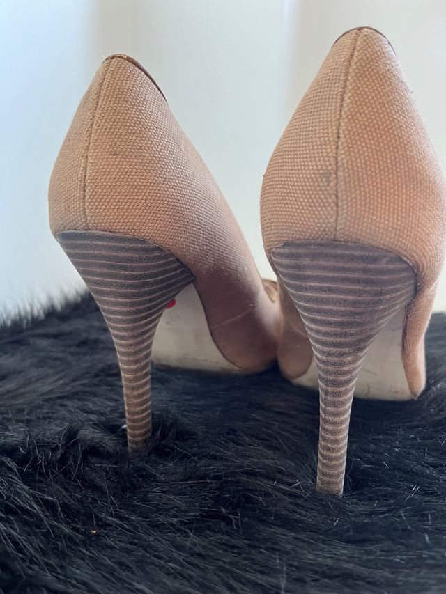 Zapatos tacón peep toe