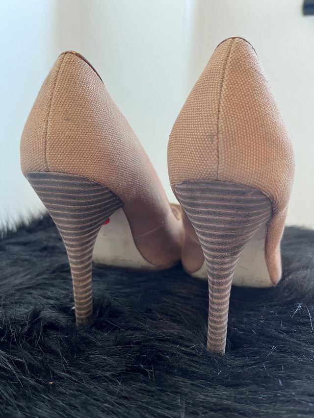 Zapatos tacón peep toe