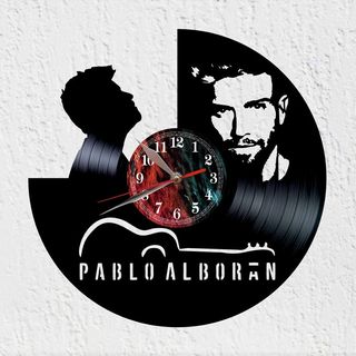 Reloj de Disco de Vinilo Pablo Alborán Cantautor