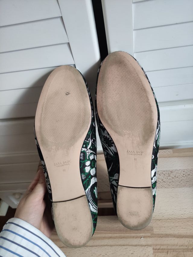 Mocasines con bordado floral Zara Man