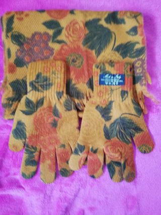 Bufanda y guantes