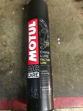 lubricante y proteccion cadena motos
