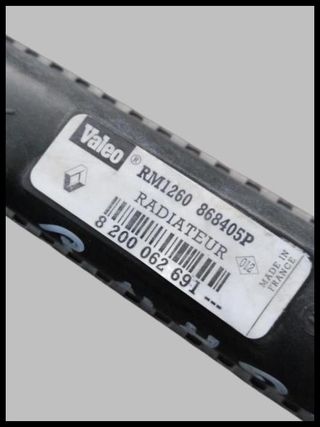 Radiador agua 8200062691 Renault Megane I Clasico