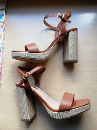 Sandalias plataforma talla 38