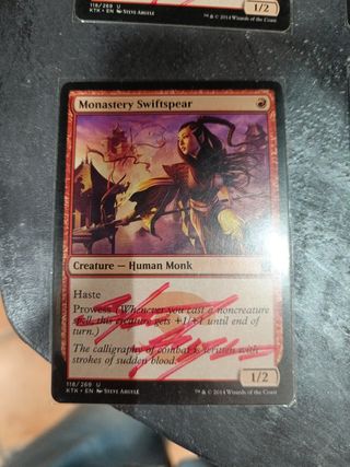 Cartas Magic Firmadas Lanzaveloz del mon