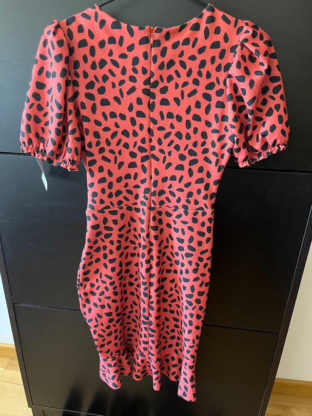 Vestido corto estampado animal print