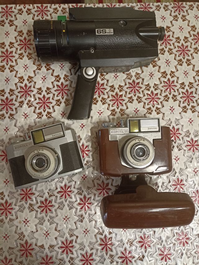 2 fotocamere + Proiettore Vintage