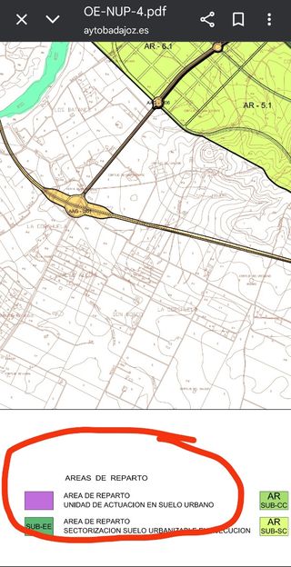 Terreno en venta ciudad Badajoz