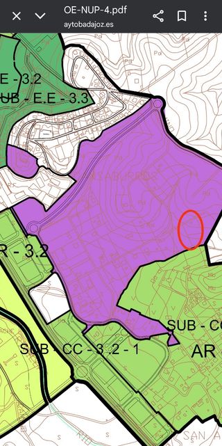 Terreno en venta ciudad Badajoz