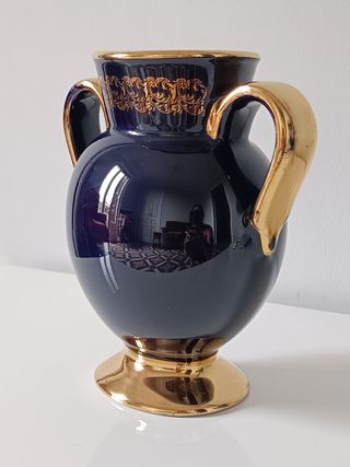 JARRÓN DE PORCELANA DE LIMOGES CASTEL FRANCE