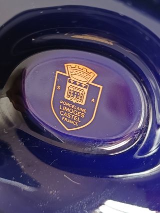 JARRÓN DE PORCELANA DE LIMOGES CASTEL FRANCE