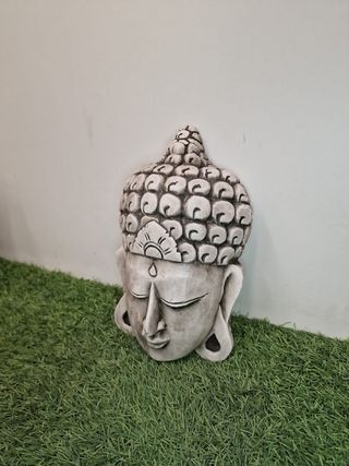 CUADRO BUSTO DE BUDA PIEDRA