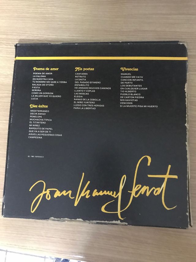 Joan Manuel Serrat. Album de oro. 3 vinilos.