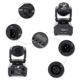 ✅️Pack 4 Cabezas Móvil Mini Beam 10W (4 unidades)