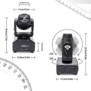 ✅️Pack 4 Cabezas Móvil Mini Beam 10W (4 unidades)
