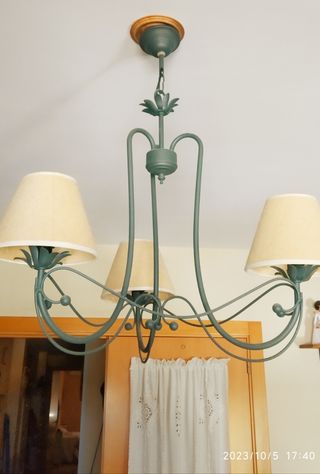 Lamparas rusticas techo