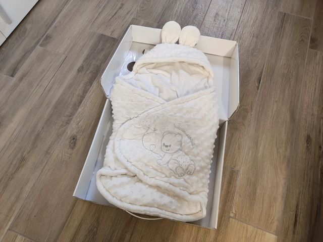 Baby Sacco Orsetto in ciniglia ricamata