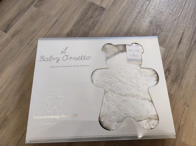 Baby Sacco Orsetto in ciniglia ricamata