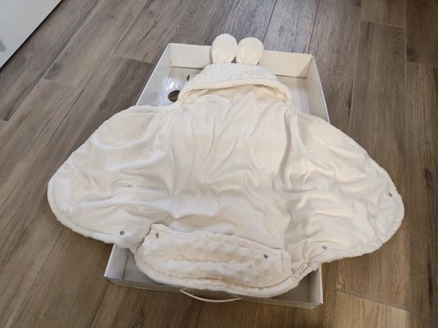 Baby Sacco Orsetto in ciniglia ricamata