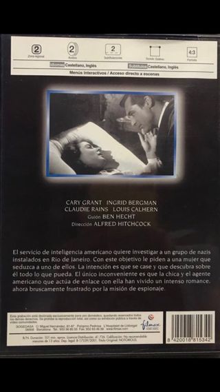 CINE CLASICO ALFRED HITCHCOCK