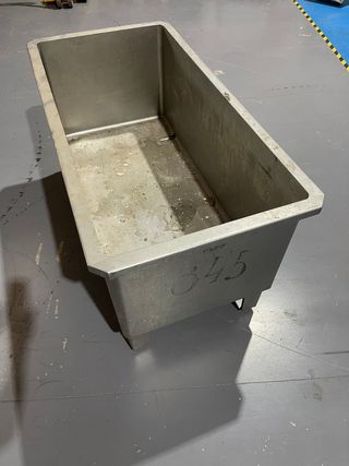 Deposito cubeta acero inoxidable