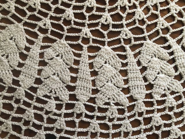 Pañito de ganchillo / crochet. 109 cm diámetro