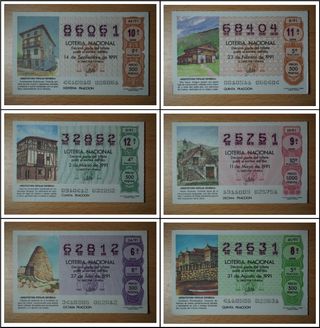 ARQUITECTURA ESPAÑOLA décimos lotería nacional