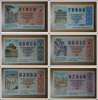 ARQUITECTURA ESPAÑOLA décimos lotería nacional