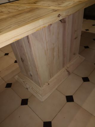 Isla de cocina rústica