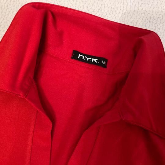 Maglia rossa manica tre quarti