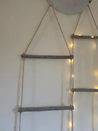 Fioriera Scaletta decorativa da parete rustica