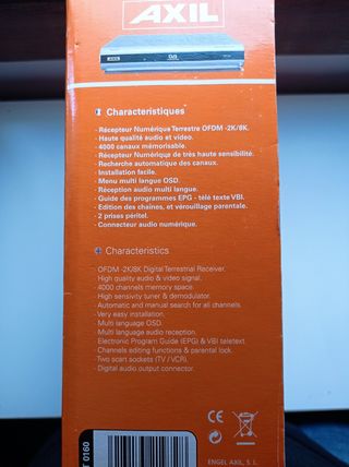 Receptor de TDT Engel Axil RT160