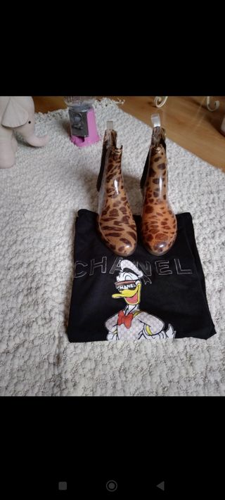 botines agua leopardo 