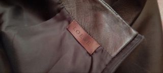 Falda de piel Loewe