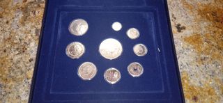 Colección últimas pesetas en plata