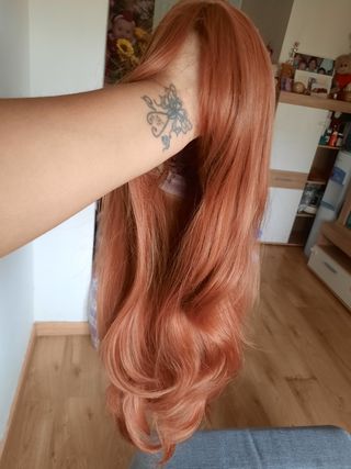 Peluca de color cobre