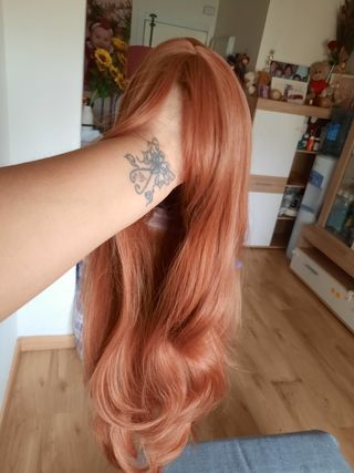 Peluca de color cobre
