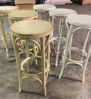 Taburete Madera Vintage