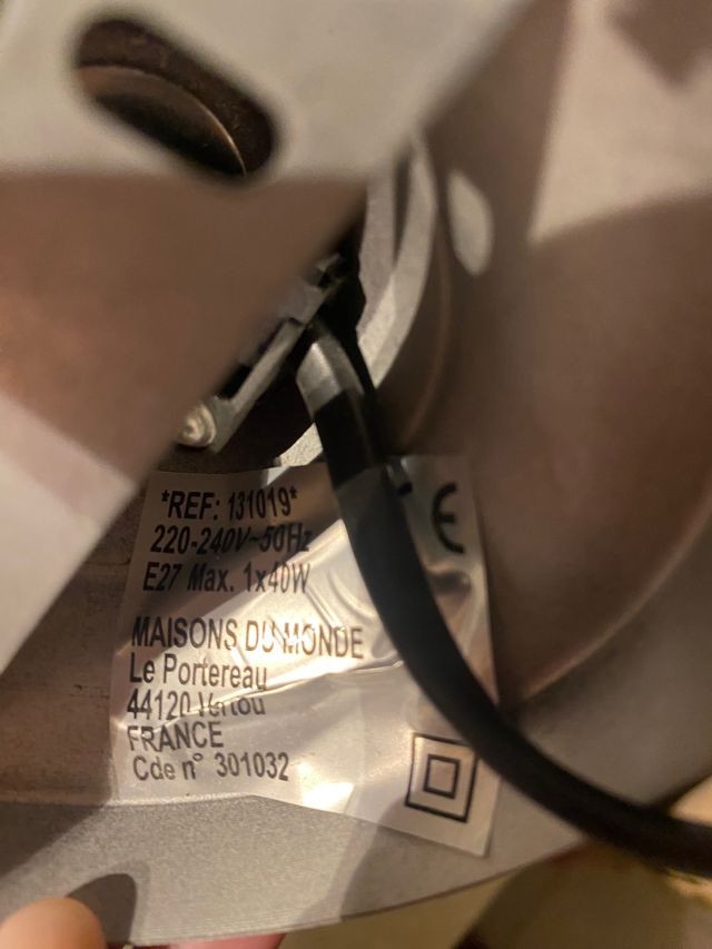 Lampara de techo industrial grande Maison du Monde