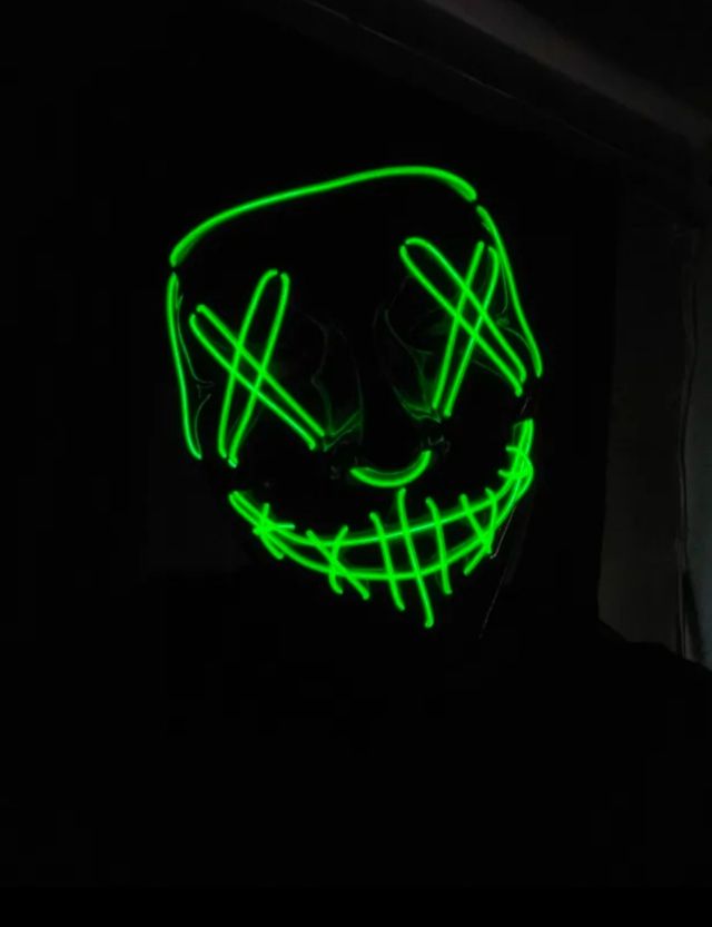 MÁSCARA HALLOWEEN ILUMINADA NUEVA